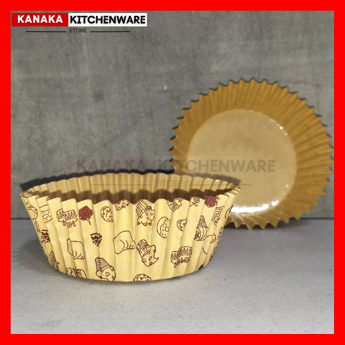 CC LAMINASI BUNDAR KECIL ALAS 7CM 200PCS / CUP ROTI BUNDAR LAMINASI / KERTAS ROTI LAMINASI BUNDAR