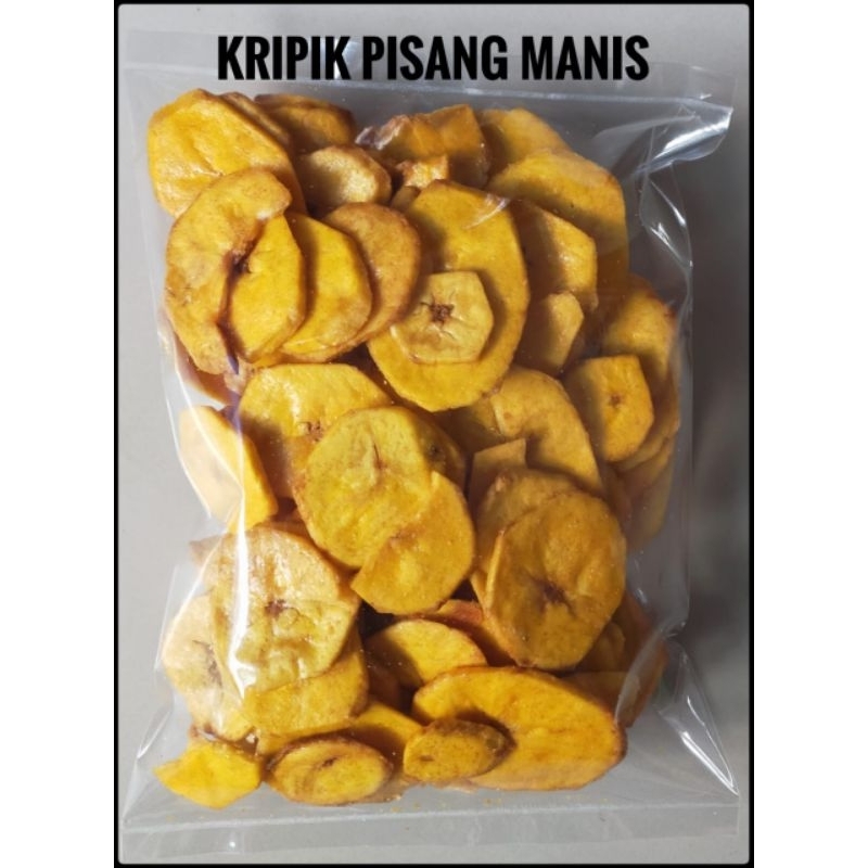 

Keripik Pisang Koin Manis kemasan 250gr