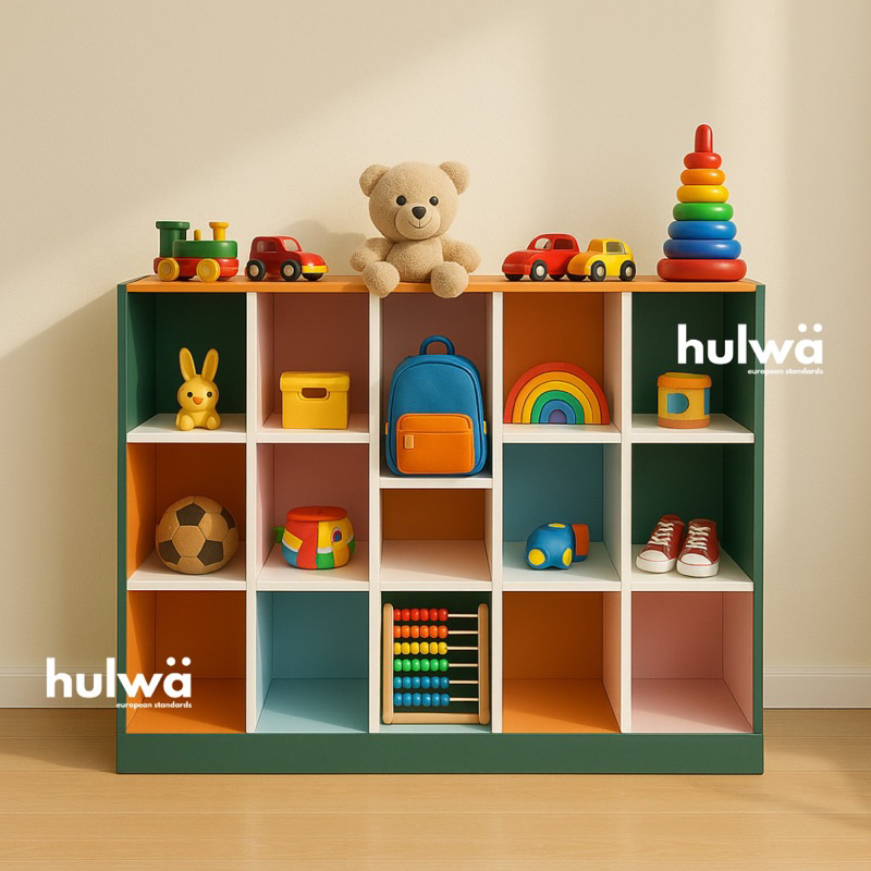 Loker anak TK PAUD LOKER ANAK Kayu Loker anak warna warni isi 25 kotak