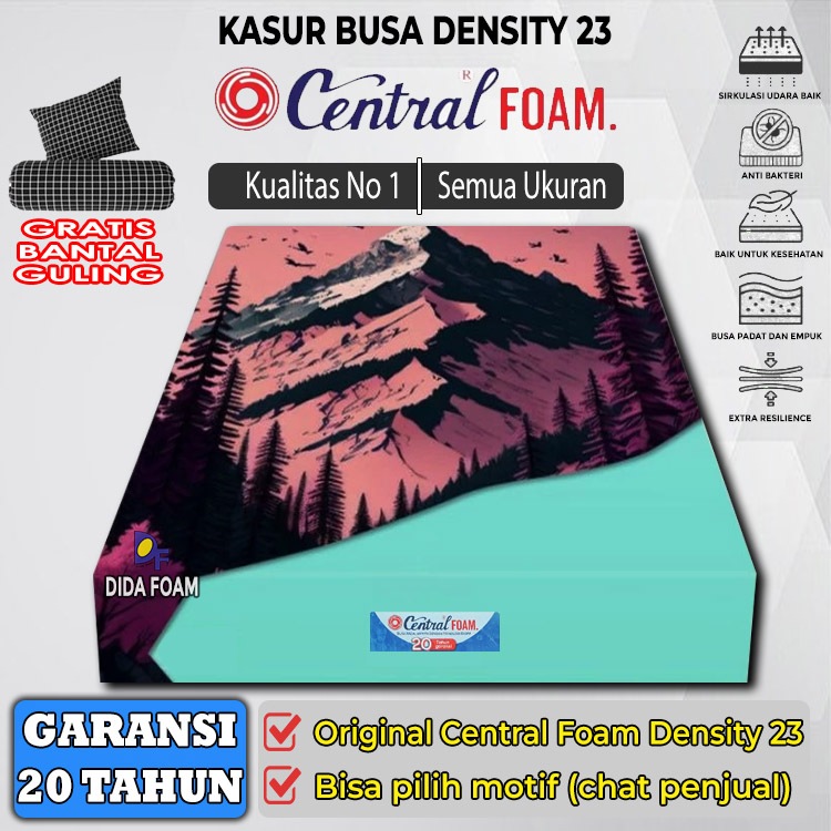 Kasur Busa Central Foam Density 23 Garansi 20 Tahun Original Kualitas Premium Eropa No 1