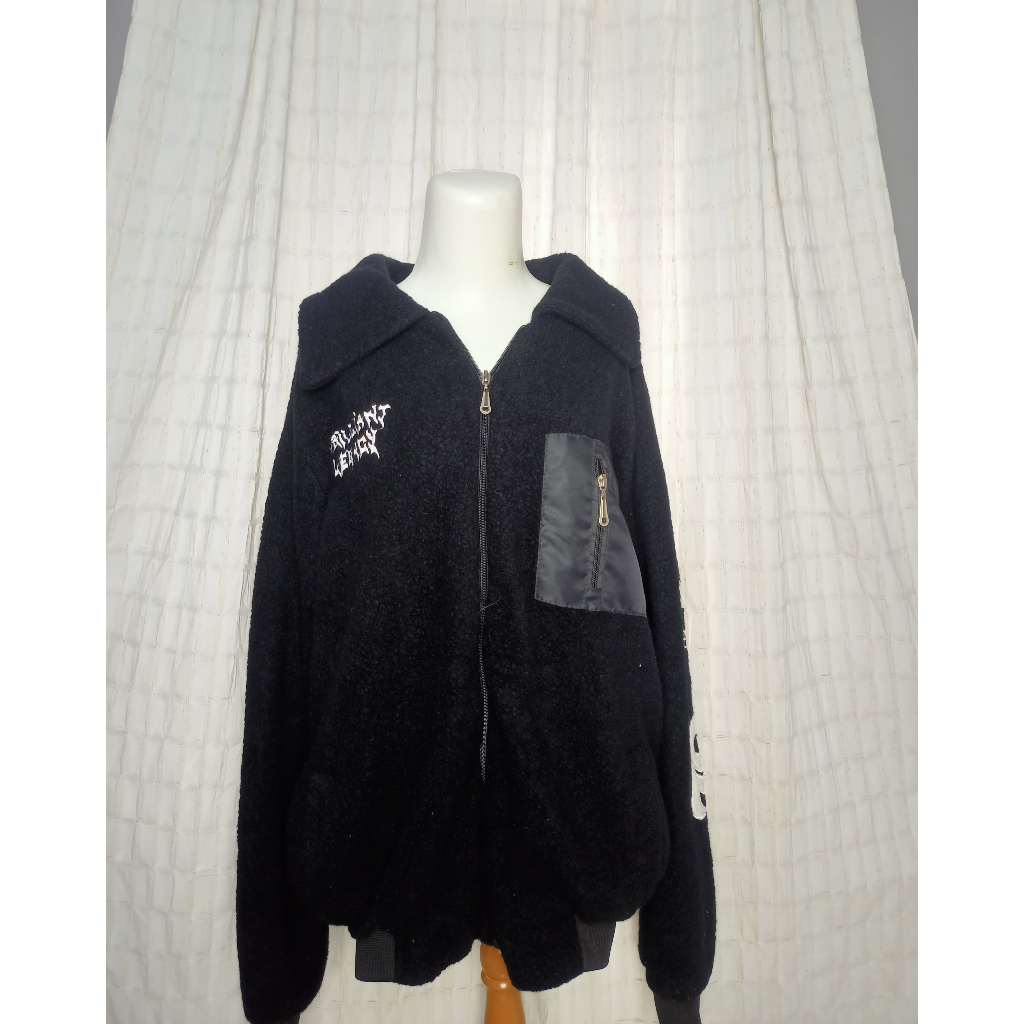 PROMO PRELOVED GENTIL SHERPA JACKET BRILIANT LEFACY  BLACK ORIGINAL
