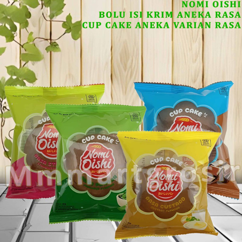 

Nomi Oishi / Bolu Isi Krim / Cup Cake Aneka Varian Rasa / 45gr