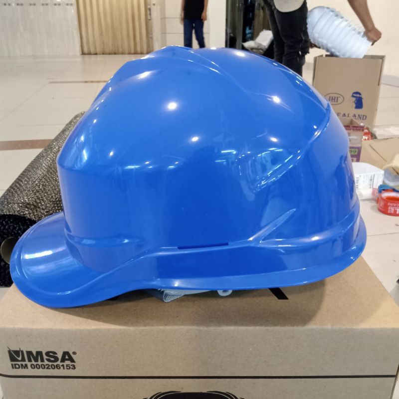 Helm Safety Proyek Arrowhead A1 Fastrack + Tali Dagu - biru
