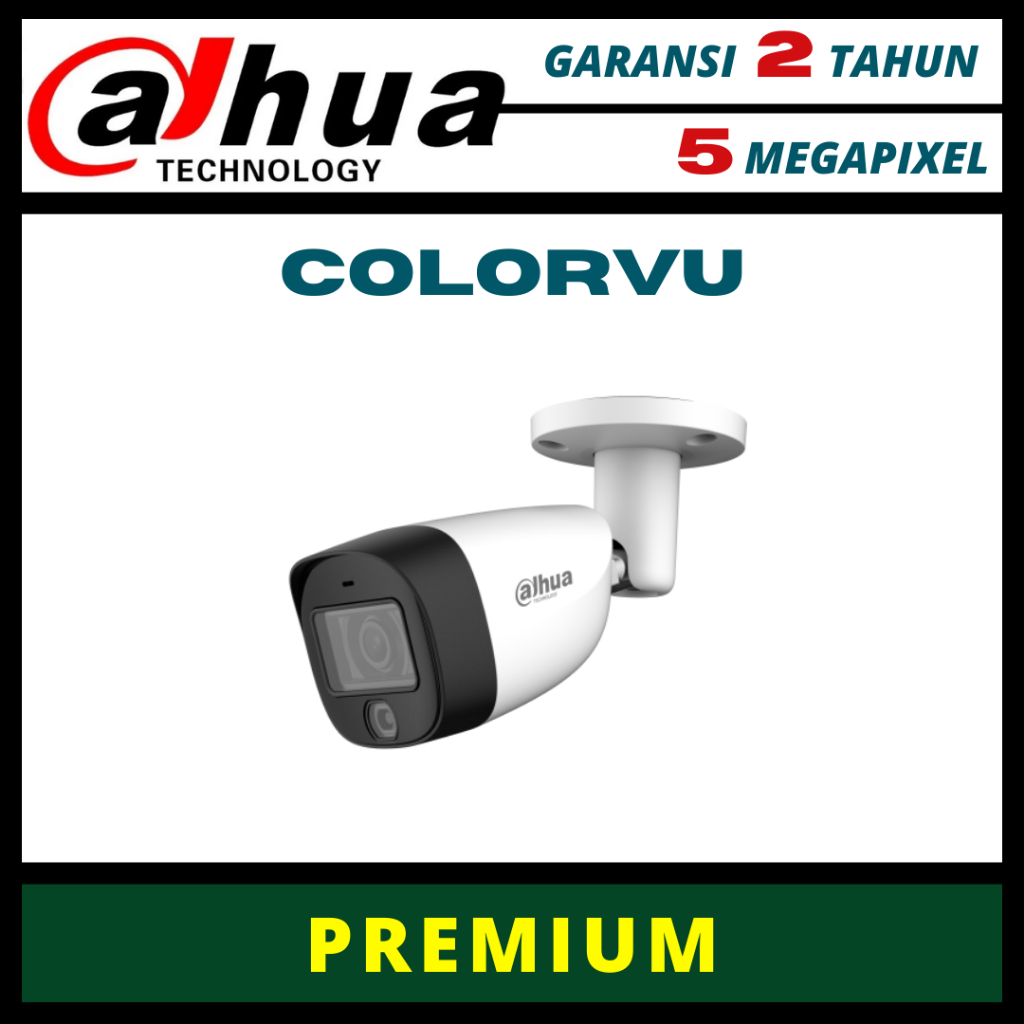 CAMERA CCTV DAHUA COLORVU 5MP OUTDOOR FULLCOLOR KAMERA CCTV