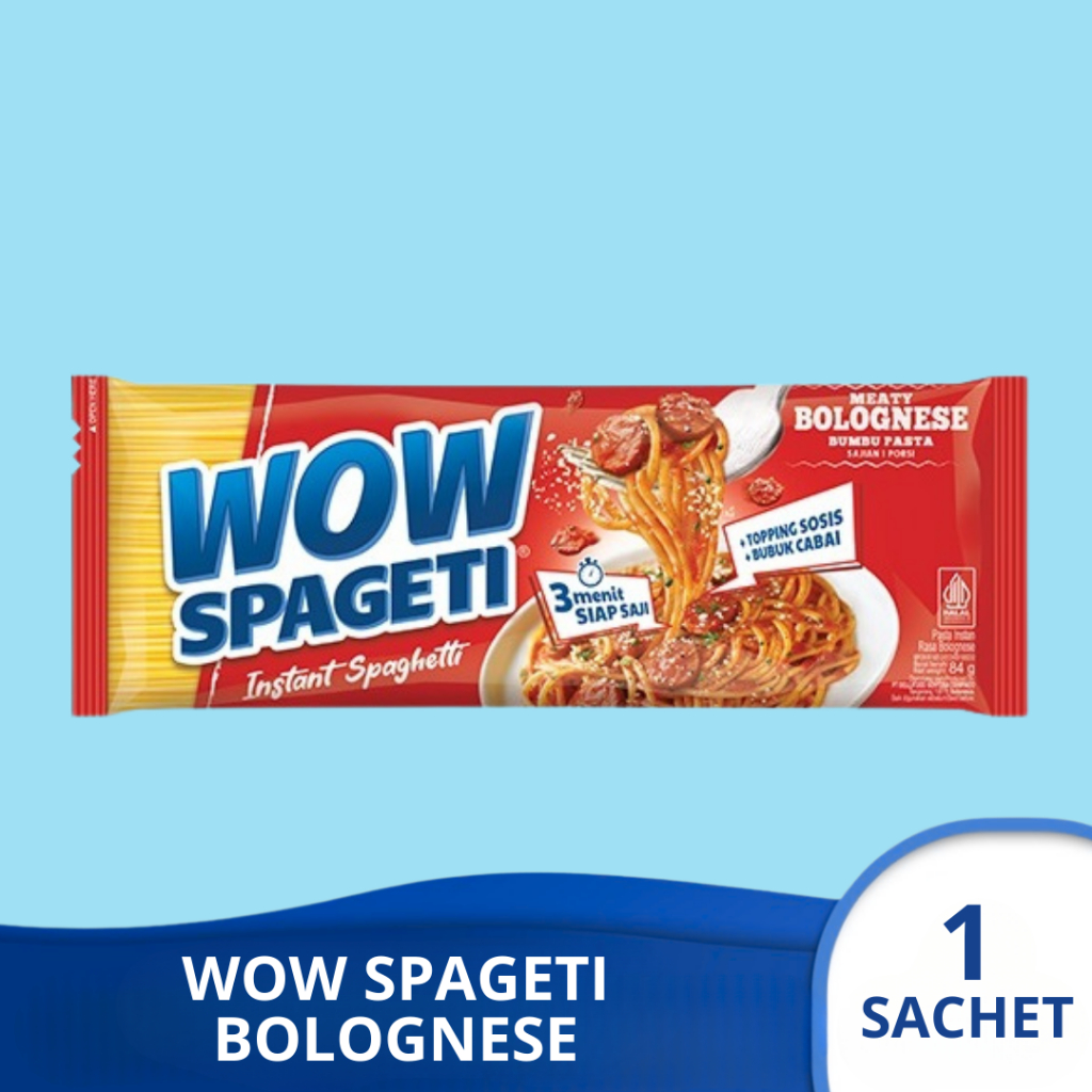 

WOW SPAGETI BOLOGNESE Pasta Instan 1 sachet
