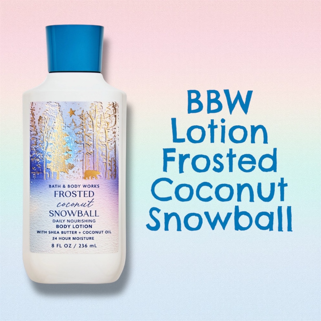 bbw lotion frosted coconut snowball