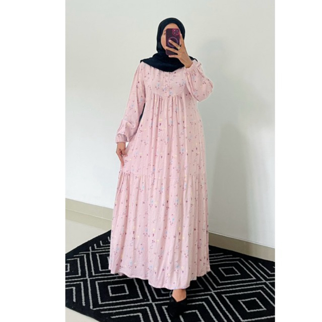 Gamis rayon premium Gamis rayon motif Gamis daily