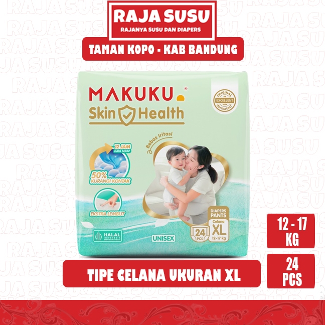 MAKUKU DIAPERS SKIN HEALTH PANTS XL24 - RAJA SUSU