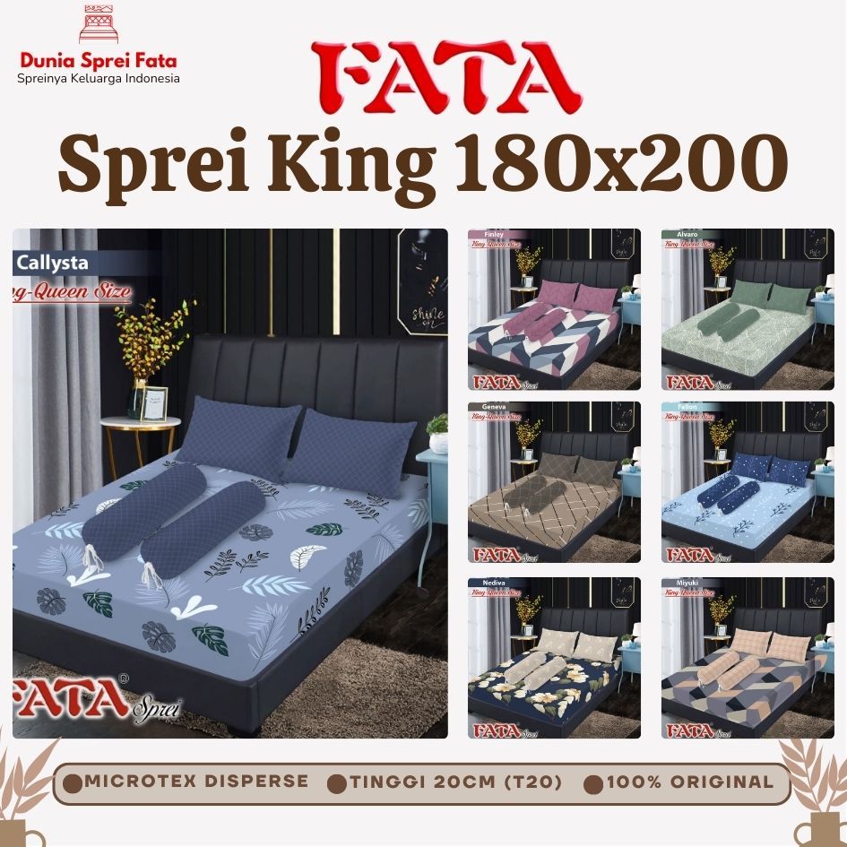 Sprei King (180 x 200) (no.1) FATA Original 100%