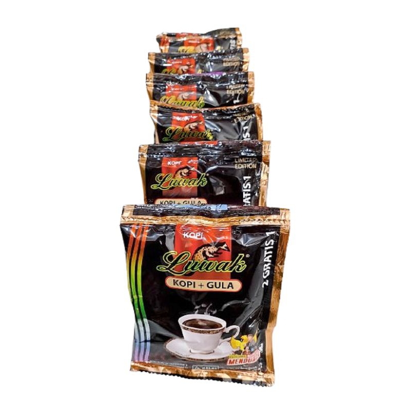 

Kopi Luwak Plus Gula Black Coffee Renteng (Isi 15sachet @23gr) Instant Renceng Duo