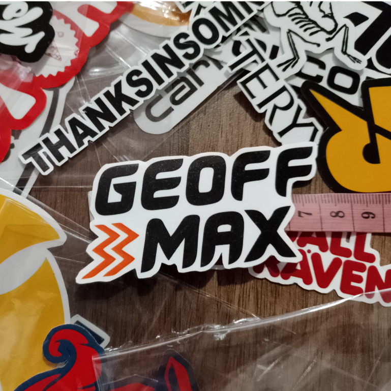 

(BISA-COD) STIKER GEOFFMAX AESTHETIC STIKER HELM STIKER LOCAL BRAND STIKER AESTETHIC ANTI AIR STICKER BIJIAN STICKER ECERAN STICKER METAL STICKER POP VIRAL
