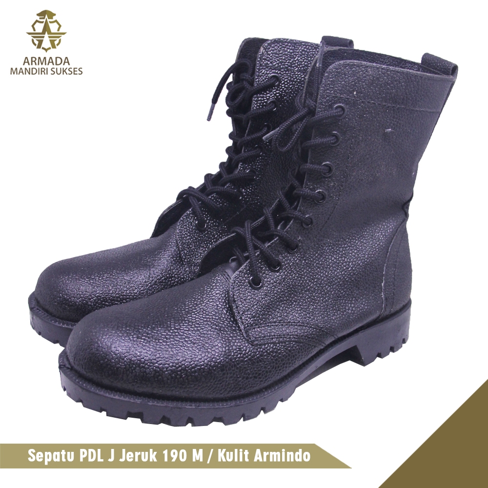 Sepatu PDL Kulit Jeruk Hansip AR | Sepatu PDL Kulit Jeruk Hansip
