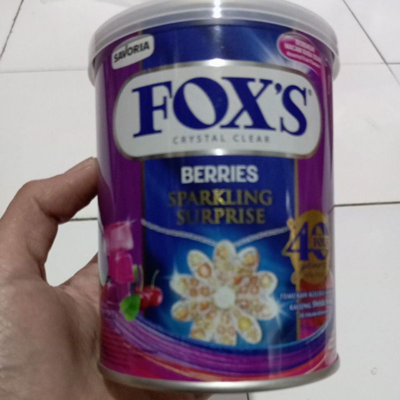 

Permen FOXS kaleng 180gr l permen fox Tin Crystal Clear Candy Kaleng.