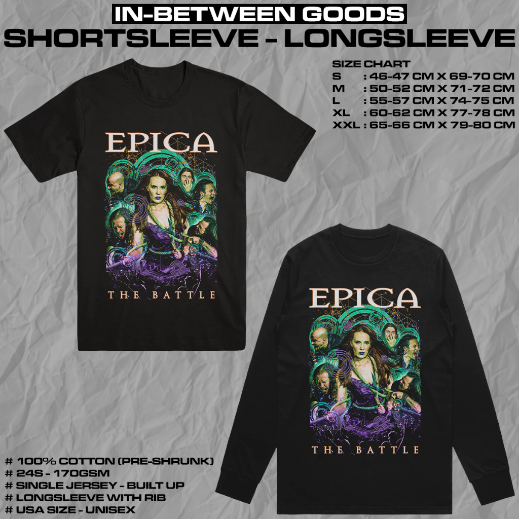 EPICA - THE BATTLE | T-SHIRT | LONGSLEEVE | BAND MERCH