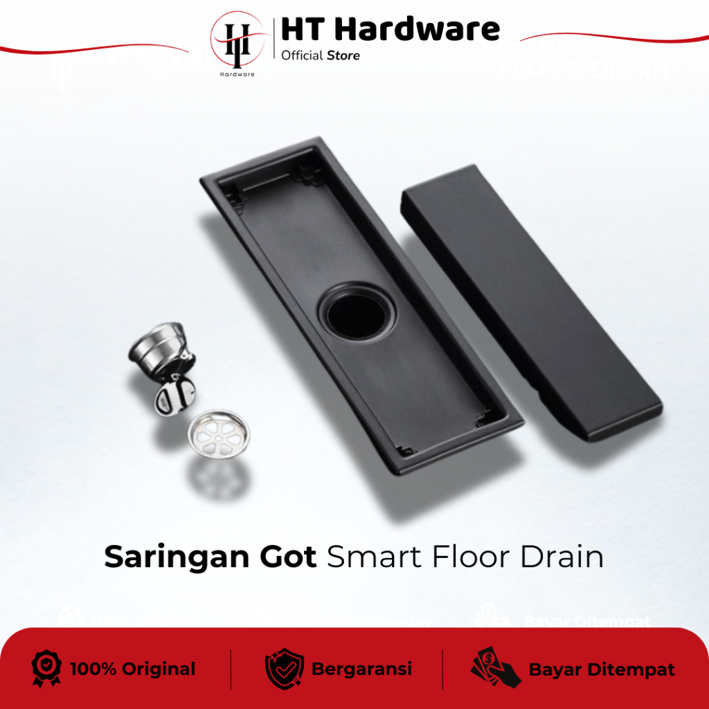 Rumah_Naya HT Hardware - Saringan Got Smart Floor Drain Panjang 304 Stainless Steel Anti Banjir dan