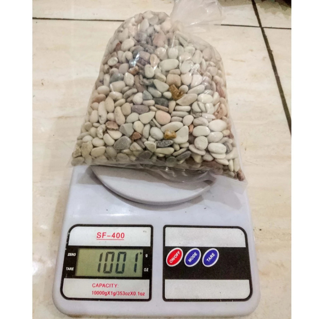 Batu pancawarna 1kg/Batu hias dekor hias aquarium/Batu coral pancawarna/Batu krikil pancawarna