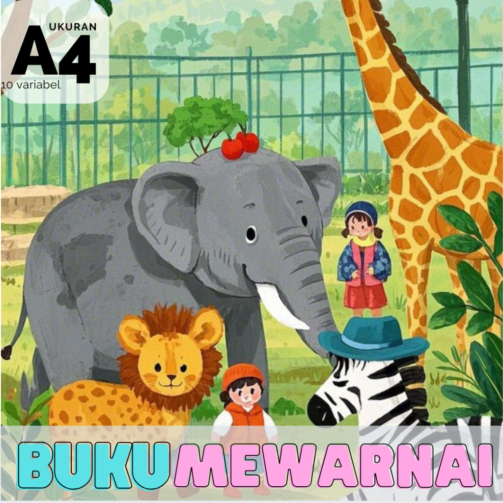 

Buku Mewarnai Untuk Anak anak - Bisa Request Desain 100% hasil Karya Kami
