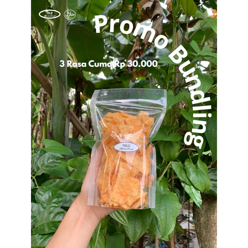 

Paket Bundling Keripik Singkong 100gr by Tole Snack