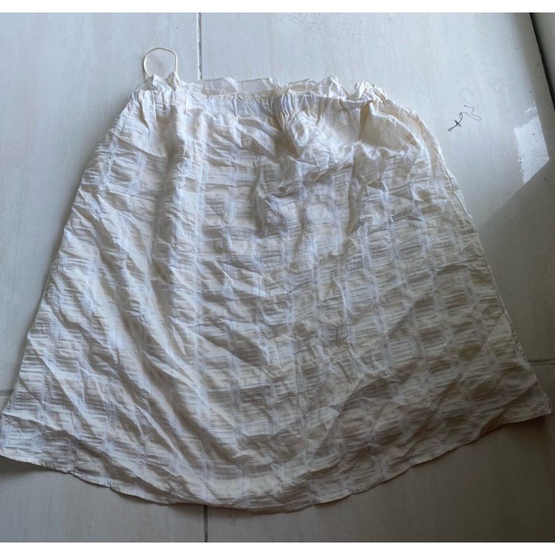 Preloved Dress Wanita Putih Sexy Premium Playsuit Kemben Atasan Pantai like new