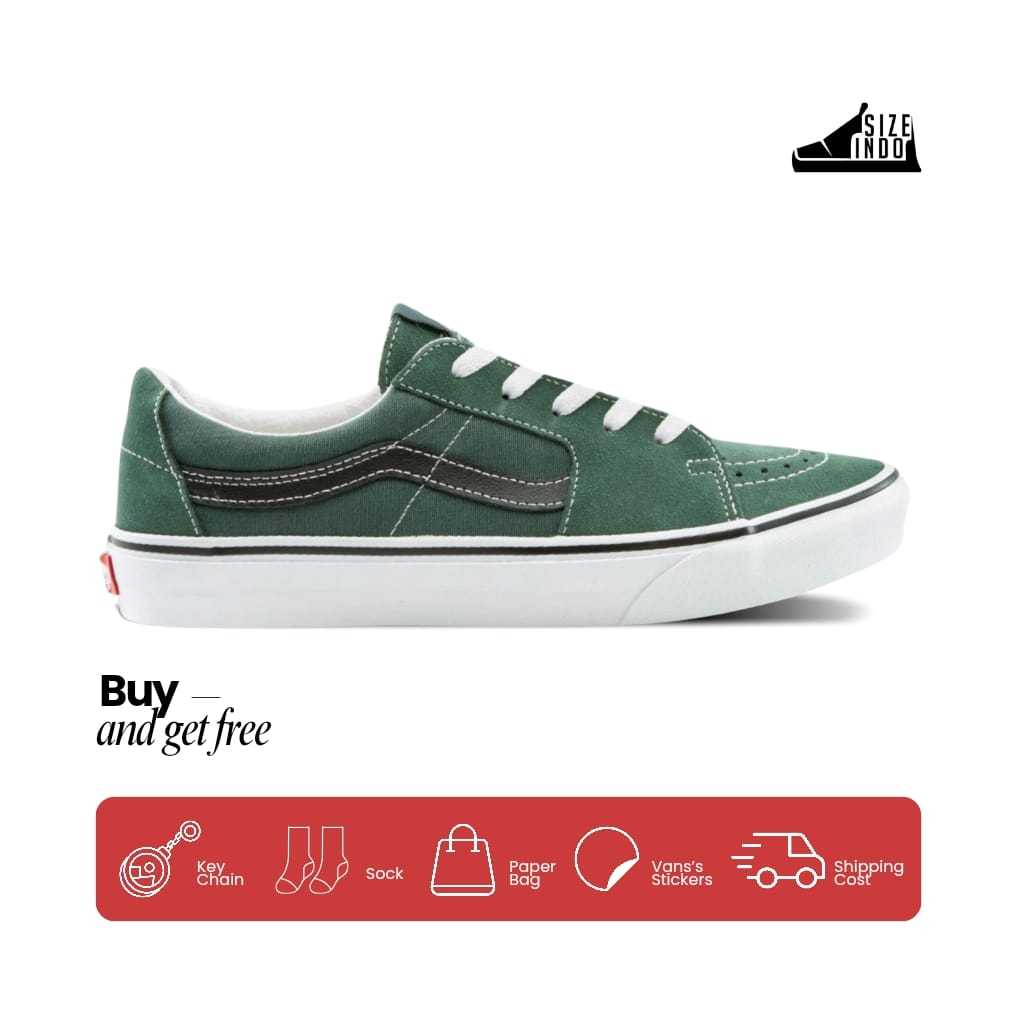 Sepatu Sk8 Low Classic Jungle Green