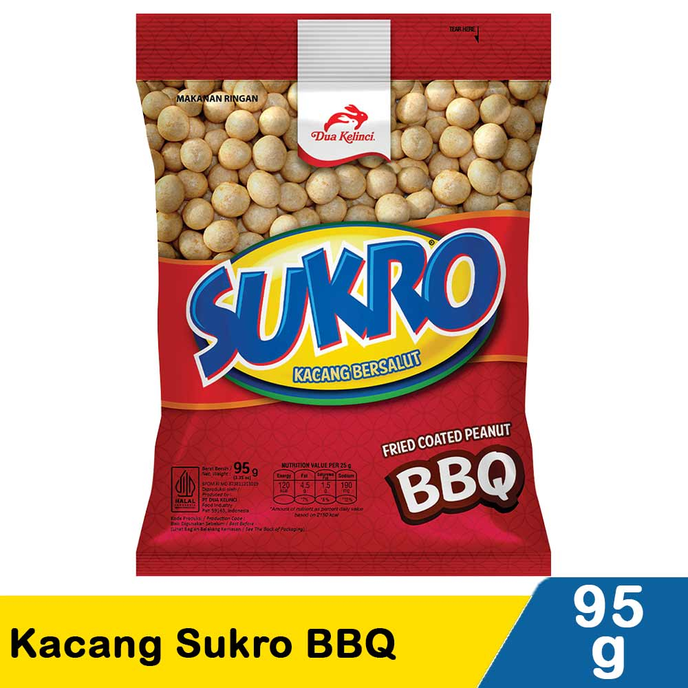 

DUA KELINCI KACANG SUKRO BBQ PCK 95g