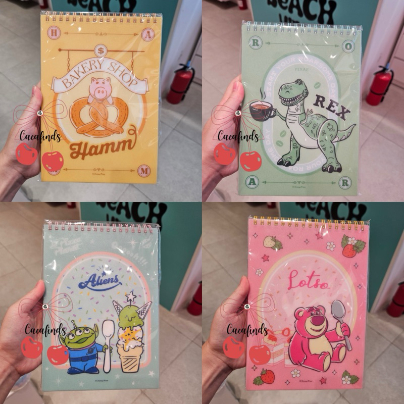 

MINISO x Disney‼️Buku / Notebook Big Wire Disney Pixar Collection (Rexx / Hamm / Lotso / Aliens)