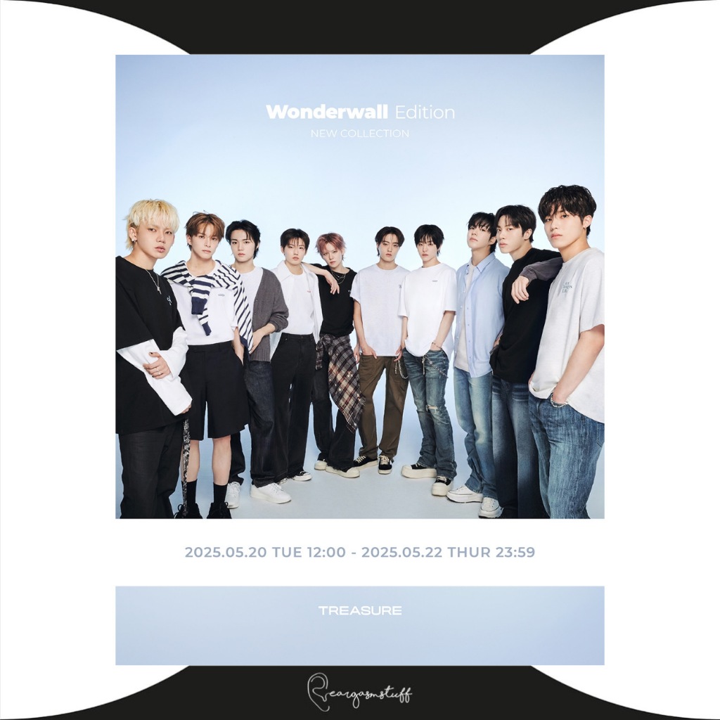 WONDERWALL X TREASURE OFFICIAL MERCHANDISE / MERCH / MD