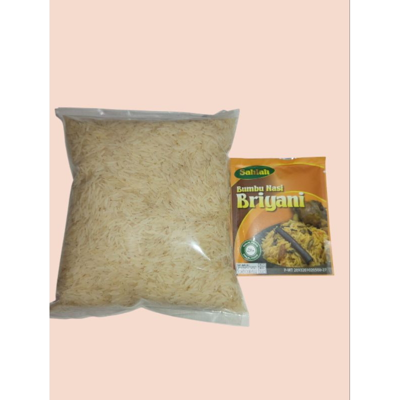 

PAKET BERAS BASMATI 1KG DAN BUMBU NASI BRIYANI