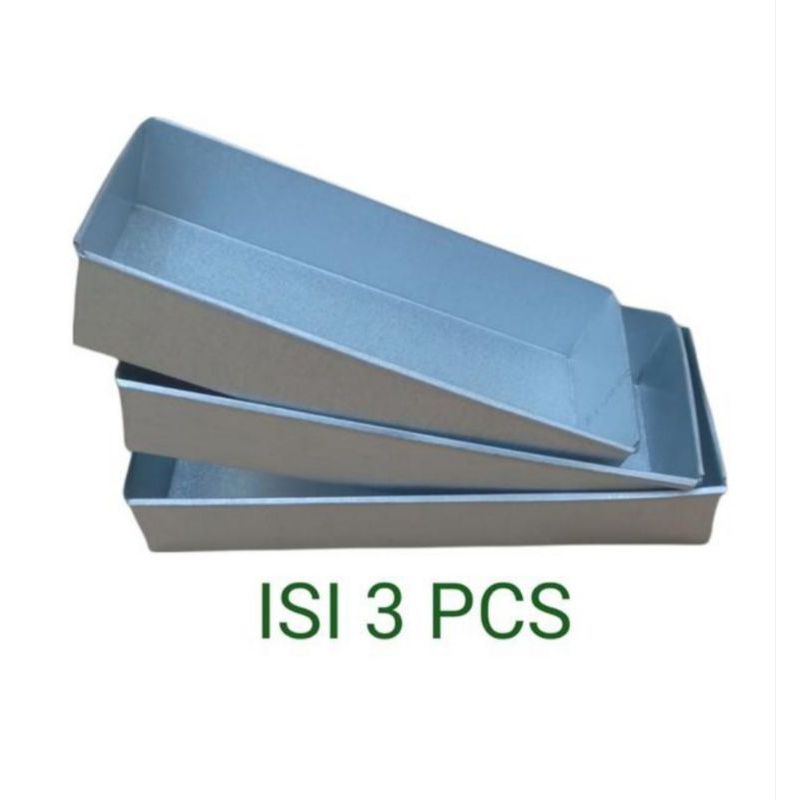 1 set loyang brownies persegi panjang/loyang brownies ukuran 20x22x24