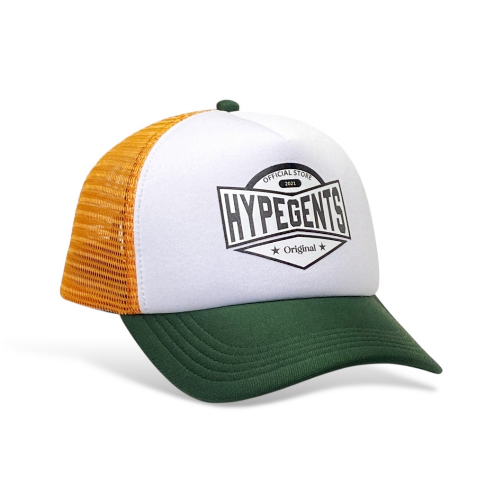 Hypegents Trucker Cap Trucker Haat Topi Jaring Topi Trucker Topi Pria Wanita Hijau