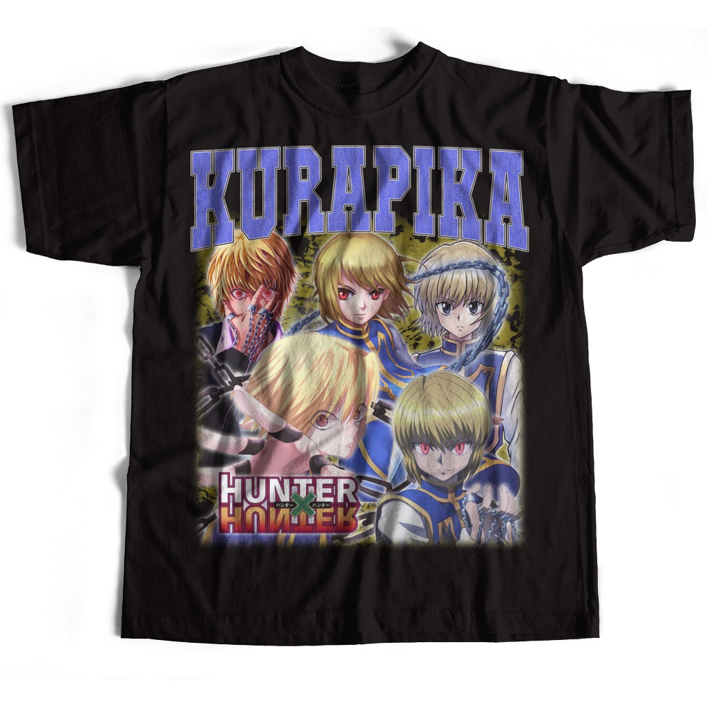 Kurapika Hunter X Hunter Shirt | Baju Anime HXH | Cosplay Gon Freecss | Keluarga Zoldyck | Foto Leor