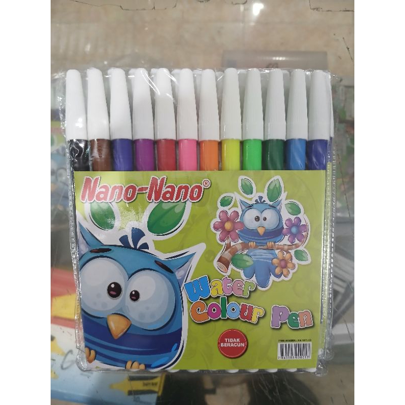 

CAT AIR MURAH 12 WARNA WATER COLOUR PEN