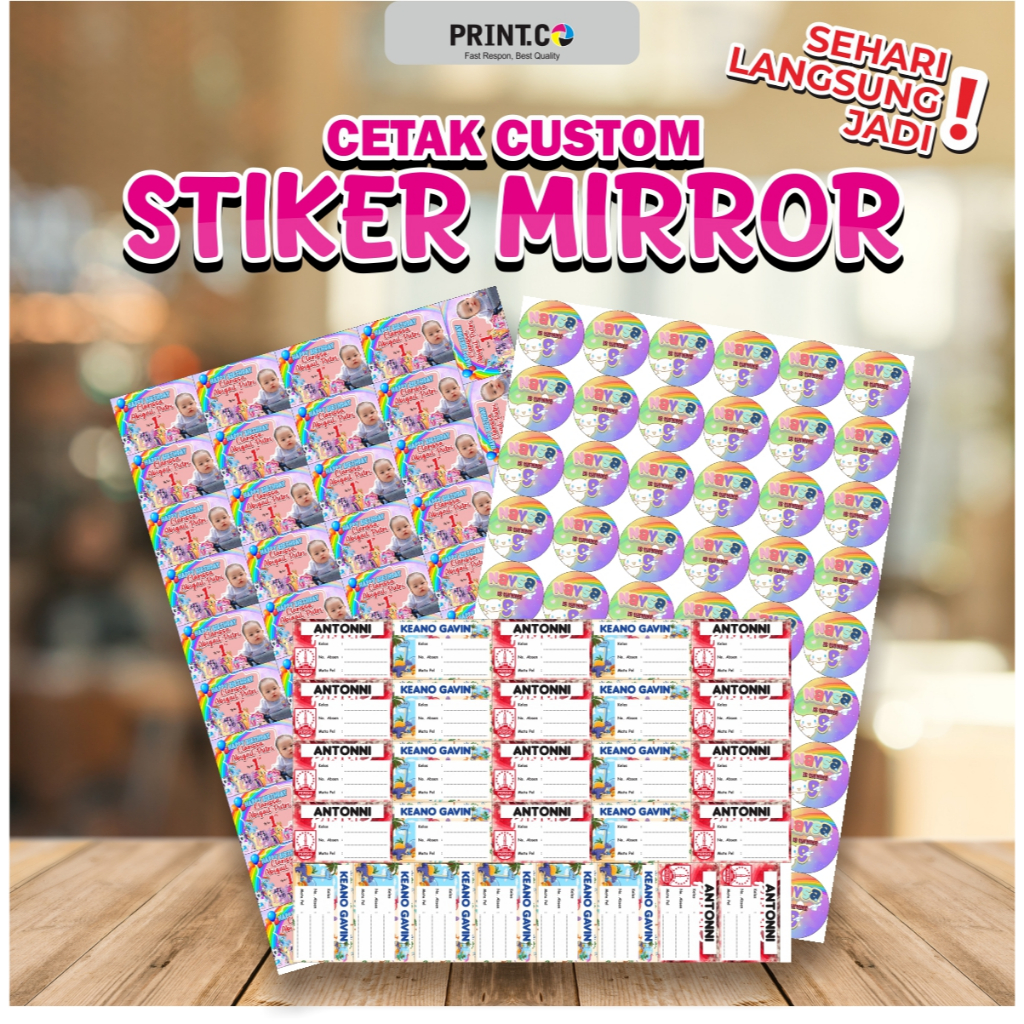 

Cetak Custom Stiker / Stiker Custom / Custom Stiker / Stiker Produk