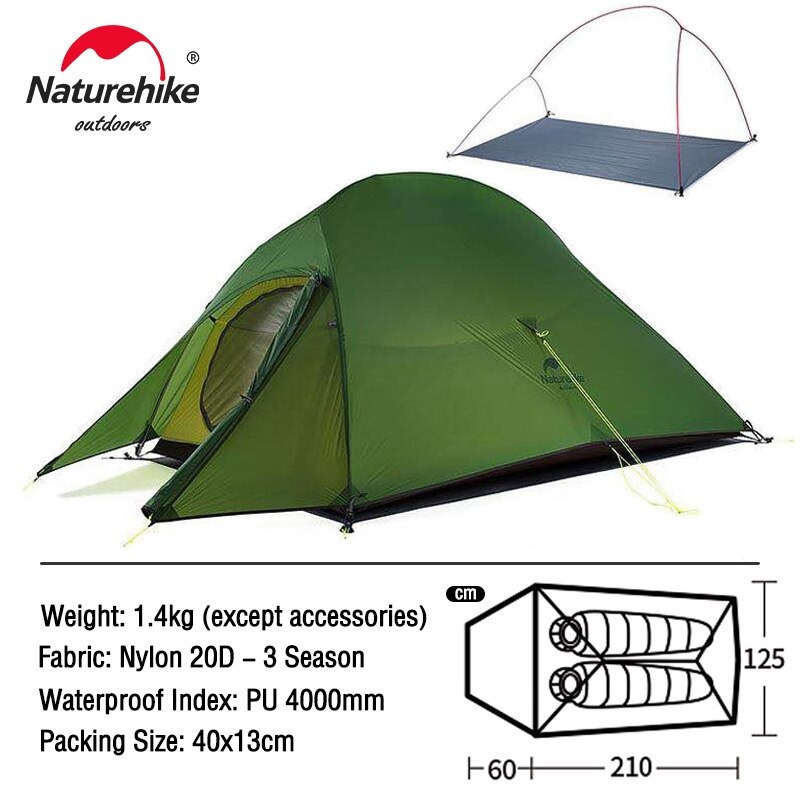 TENDA CLOUD UP 2X NATUREHIKE NH17T001-T (UPGRADE VERSION)
