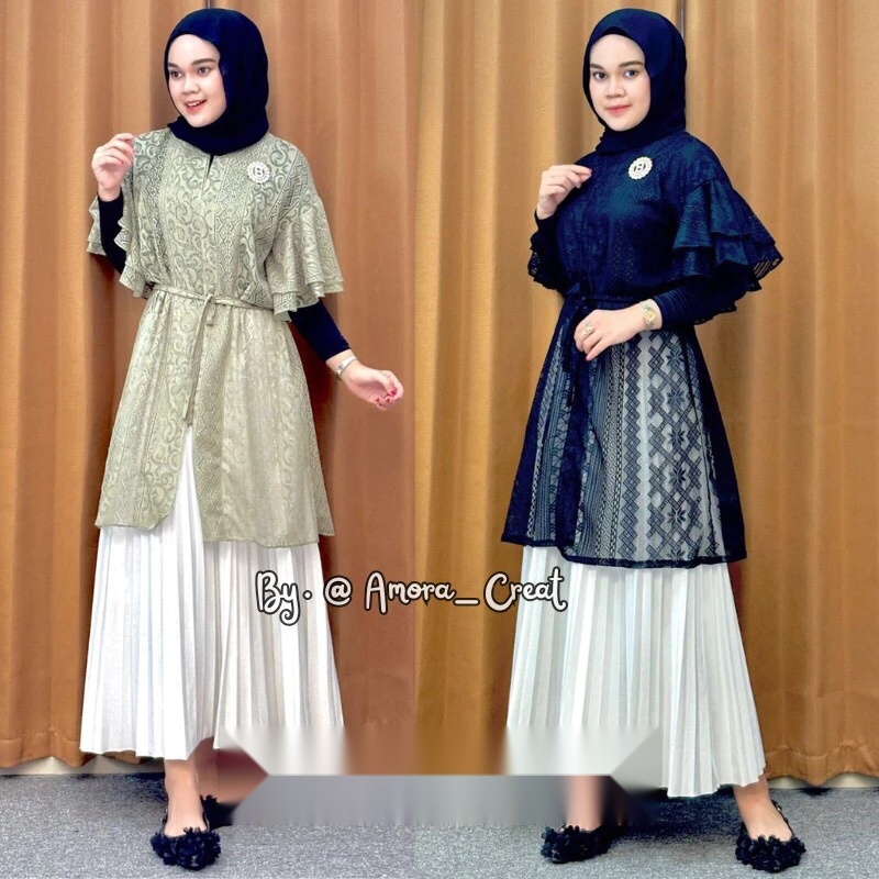 Outer Malika Brokat Cardigan / Outer Brokat Kondangan