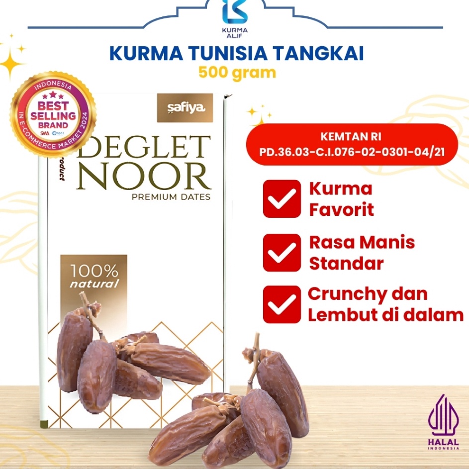 

Kurma Tangkai Tunisia Kemasan 5 Gram Kurma Tunisia Asli Kualitas Premium