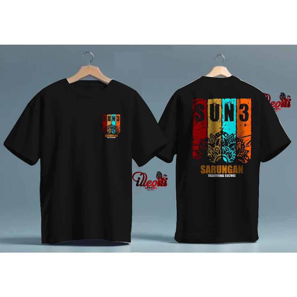 KAOS SANTRI SARUNGAN CULTURAL BATIK TERATAI-KAOS SANTRI -KAOS SARUNGAN