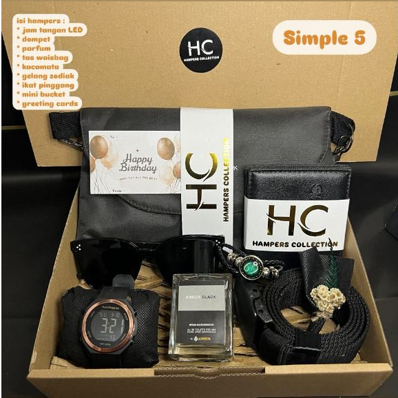 Paket Kado Cowok Hadiah Pacar Cowok Unik Bermanfaat Hampers Gift Cowok Hitam Ulang Tahun Wisuda
