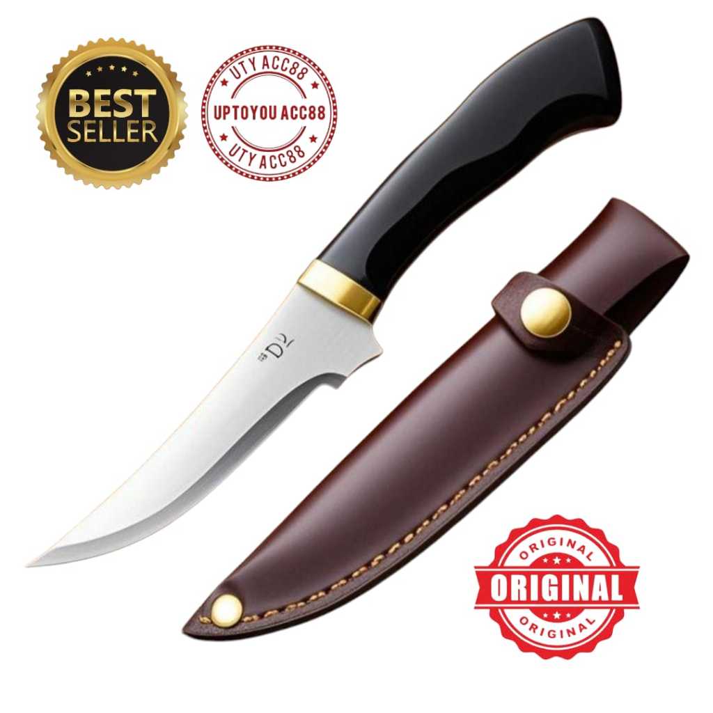 PISAU DORI D2 JEPANG SUPER TAJAM PISAU SARUNG KULIT PISAU DAPUR DAGING DORI D2 ORI