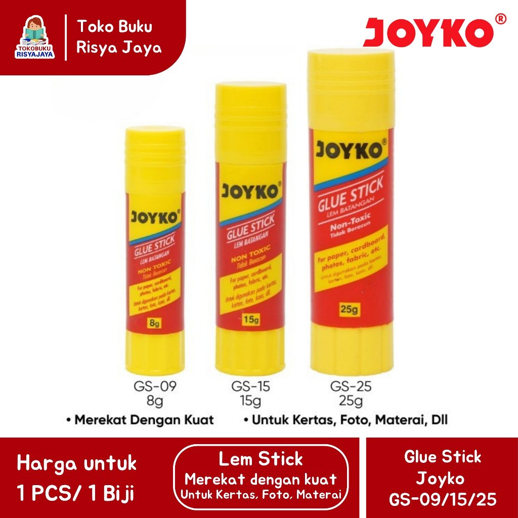 

(JOYKO) Lem Batangan / Glue Stick / Lem GS-09/GS-15/GS-25