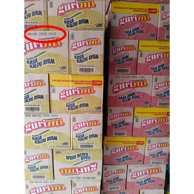 

MIE GURIMI KUAH RASA AYAM KECAP PEDAS & KALDU AYAM KARTONAN ISI 40PCS