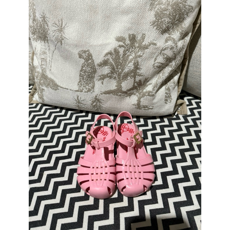 Preloved Sepatu Sandal Mini Melissa x Vivienne Westwood Pink size 24 insol 14,5cm