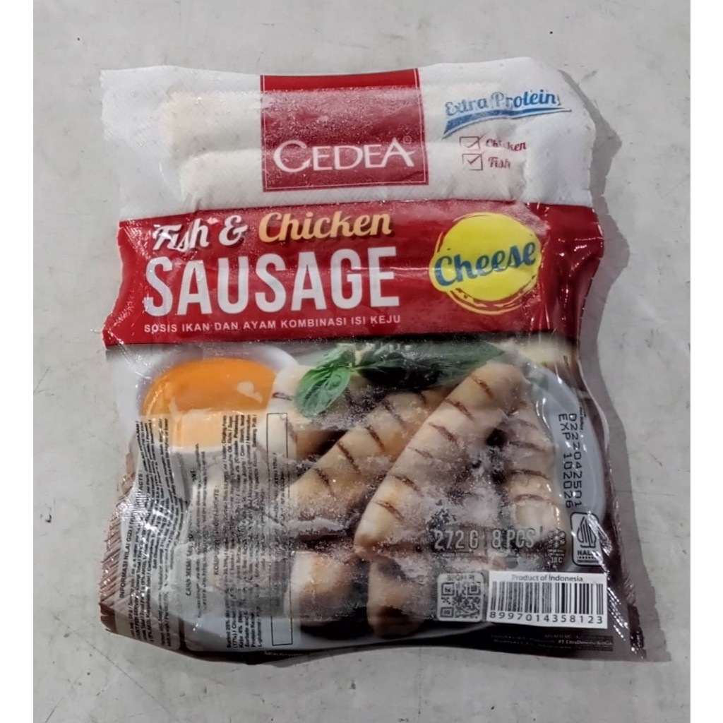 

Cedea Fish & Chicken sausage sosis ikan ayam isi keju