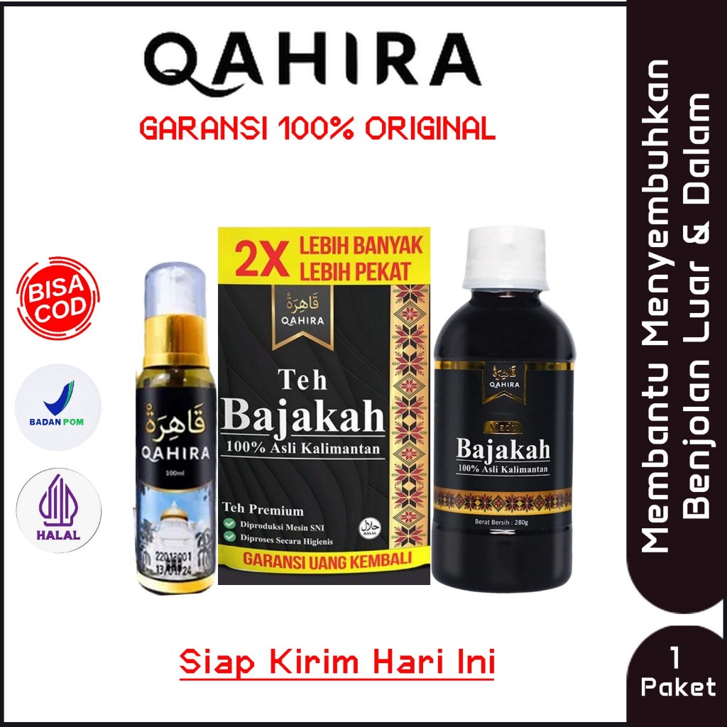 Qahira Benjolan Original Minyak Oles Teh Bajakah Madu Bajakah Membantu Benjolan Luar Dalam