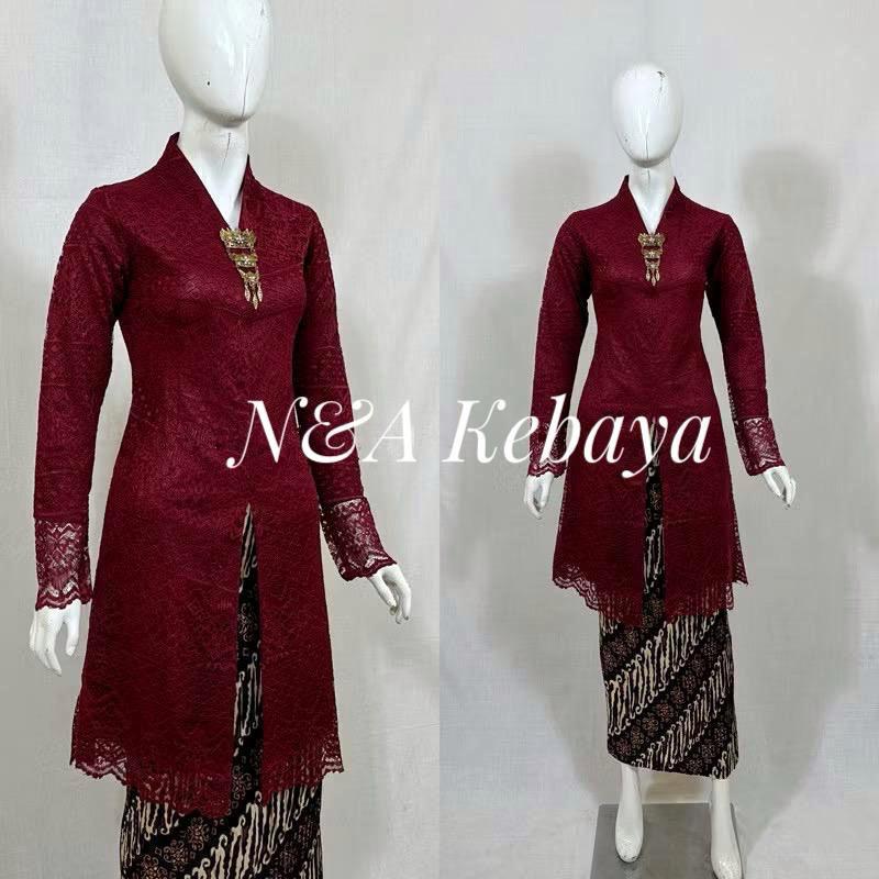 TERLARIS kebaya Modern. brukat busui. kebaya pesta. kebaya tunik busui. brukat modern resleting