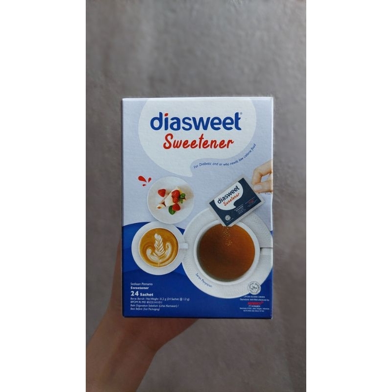

diasweet Sweetener Pemanis pengganti gula untuk diabetes diet 31.2gr (24sachet)