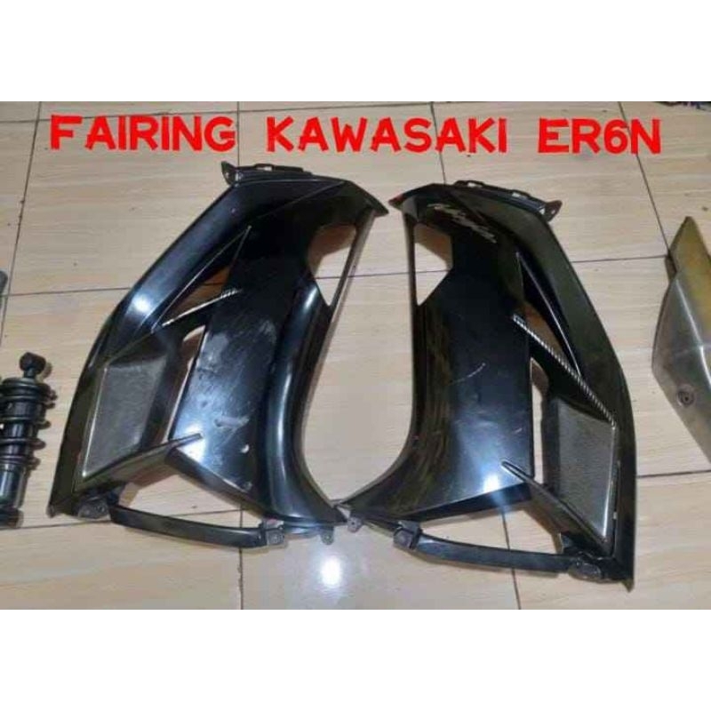 fairing kanan kiri sepasang kawasaki er6 er 6 f original copotan