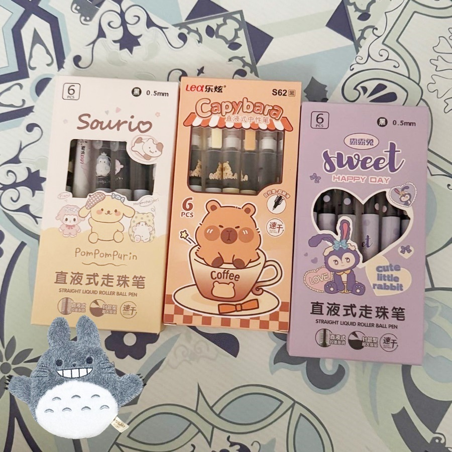 

[BOX/6PCS] LEX GEL PEN LUCU MURAH S40 S62 S47