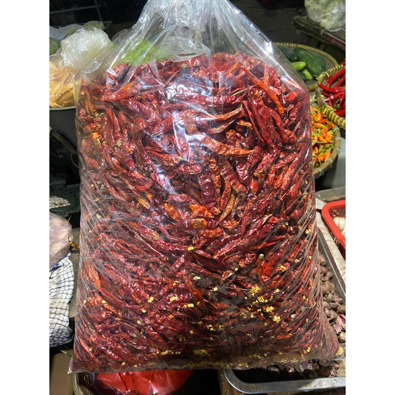 

cabe kering teja india impor isi 1kg super fresh dan pedas