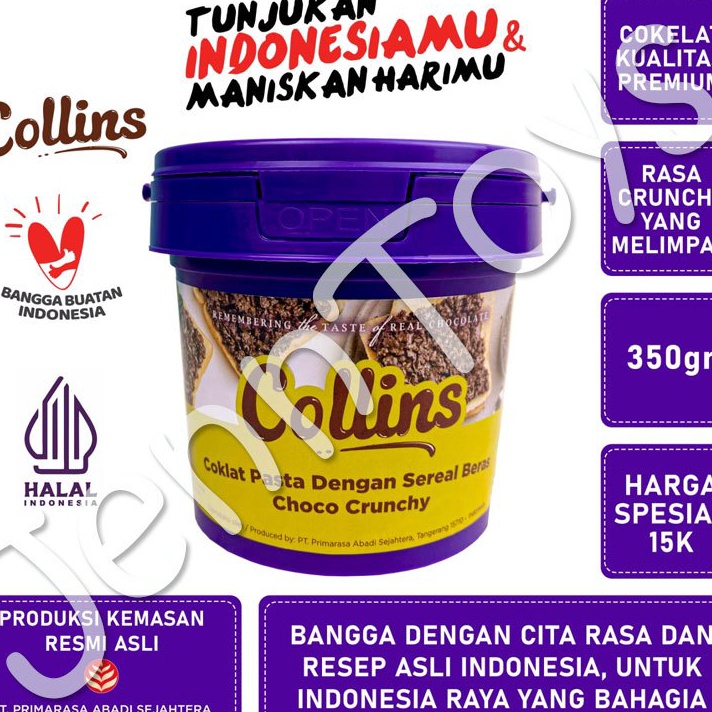 

Baru JennToys COLLINS CRUNCHY 35gr COKLAT VIRAL